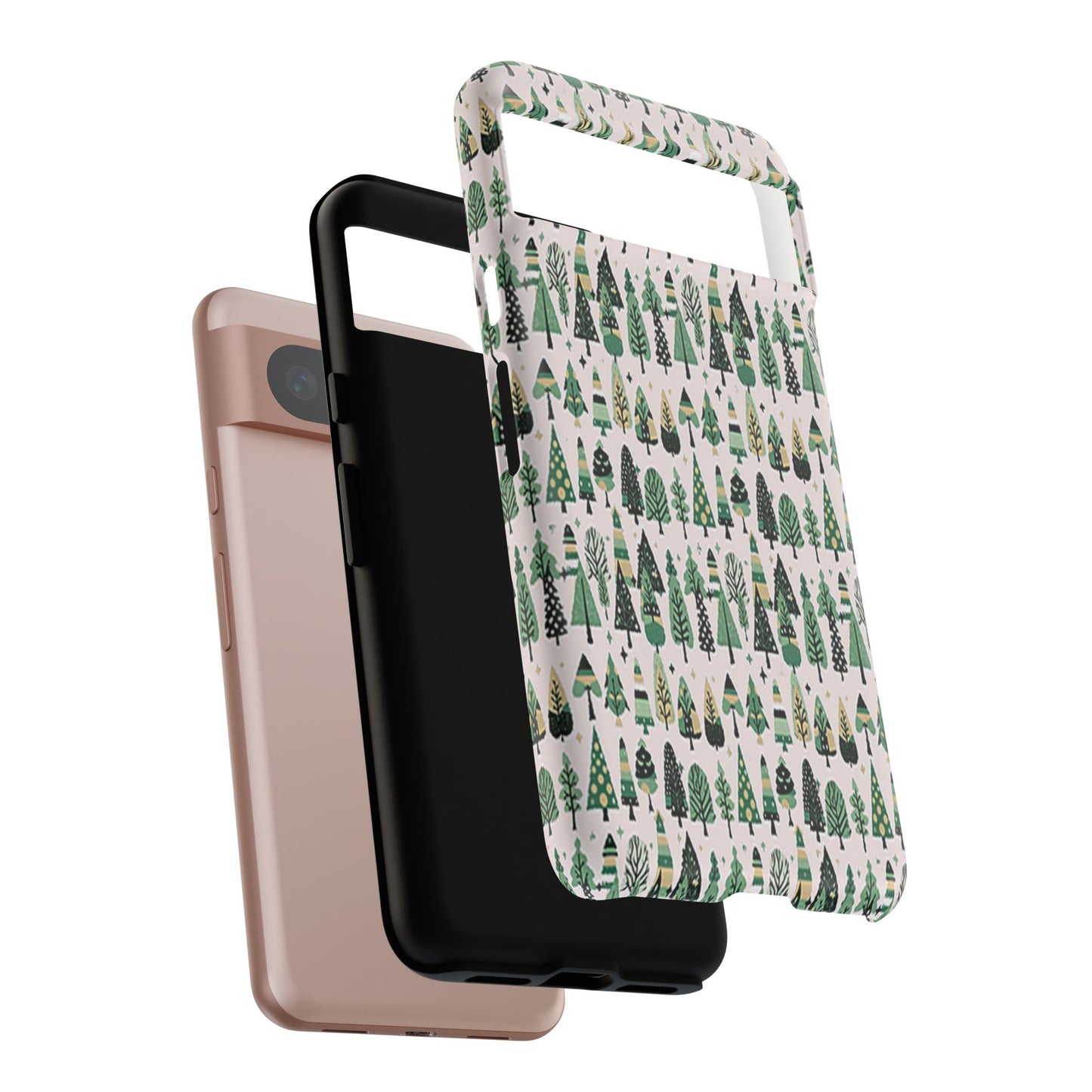 Mini Vintage Green Trees Google Pixel 8 Tough Cases