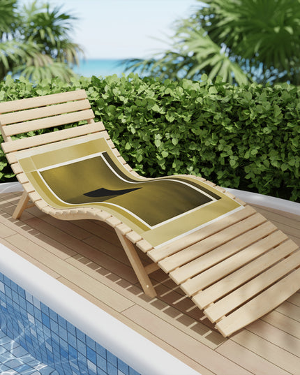 Tan Shadow Beach Towel, 24" x 44"