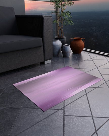 Dark Pink Sea Amethyst Fog Outdoor Rug, 24" x 36"