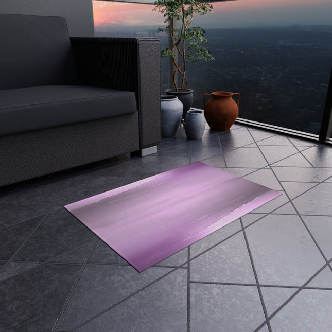 Dark Pink Sea Amethyst Fog Outdoor Rug, 24" x 36"