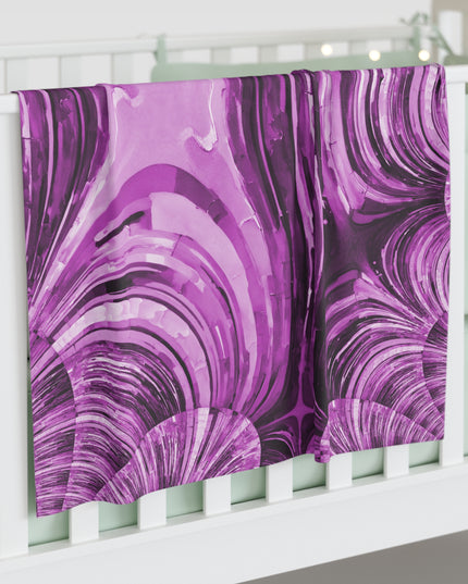 Uzi Spiral Powder Lavender Baby Swaddle 30″×40″ Blanket