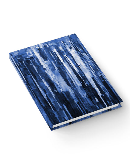 Striped Deep Blue 5" x 7" Journal - 128 Blank pages