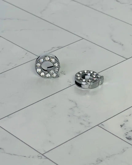 Pavé Letters -Silver Charms
