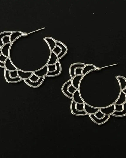 Flora -Silver Earrings