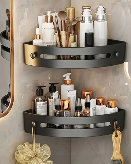 2-Tier Space-Saving Corner Shower Caddy Organizer