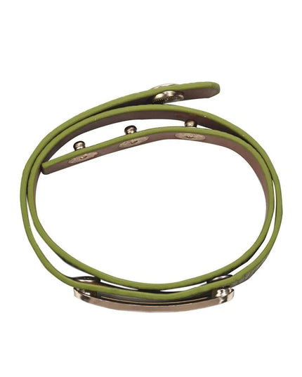 Luxe Leather Bracelet- Lime Green