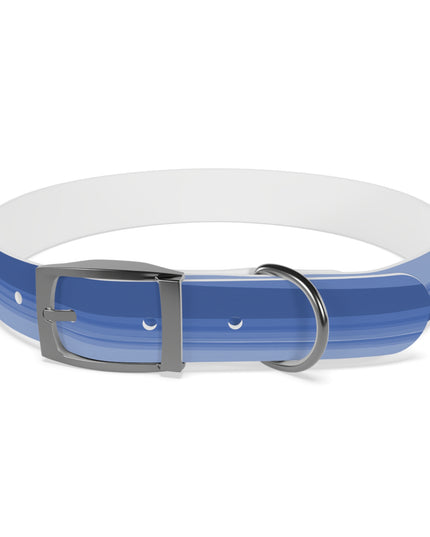 Deep Blue Wavey Large Dog Collar