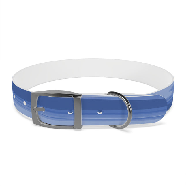 Deep Blue Wavey Large Dog Collar