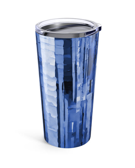 Striped Deep Blue Tumbler 20oz