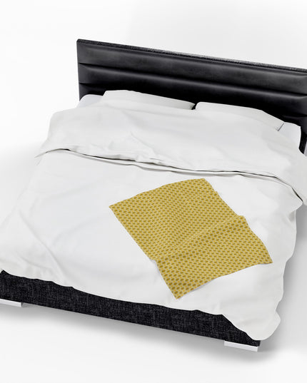 Lemongrass Star-crossed Bodies Velveteen Plush Blanket, 30" x 40"