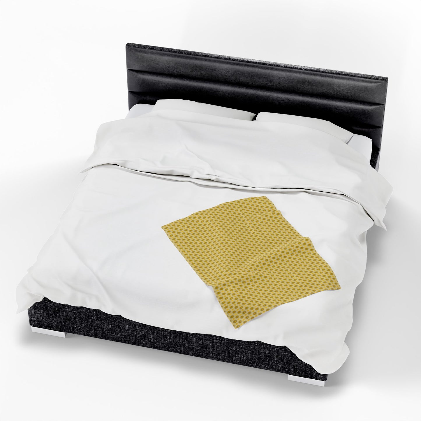 Lemongrass Star-crossed Bodies Velveteen Plush Blanket, 30" x 40"