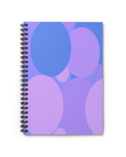 Pastel Purple Family Patches Spiral Notebook - Ruled Line, 6" x 8", 118 pagess
