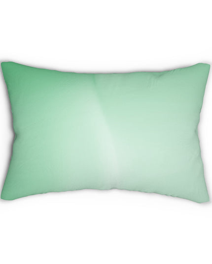 Mint Fade Spun Polyester Lumbar Pillow, 20" x 14"