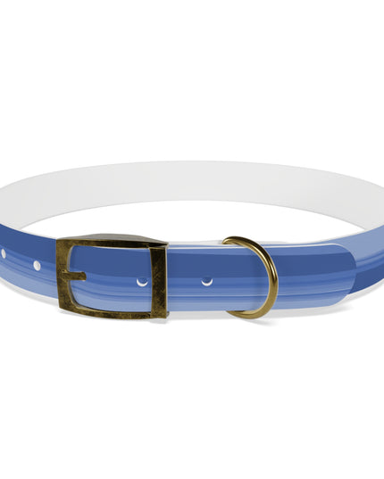 Deep Blue Wavey Extra Large Dog Collar