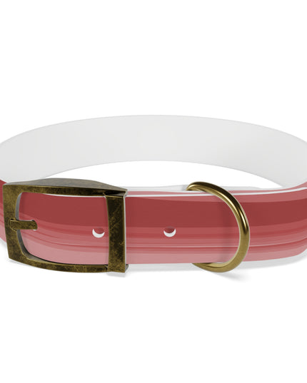 Power Red Wavey Medium Dog Collar