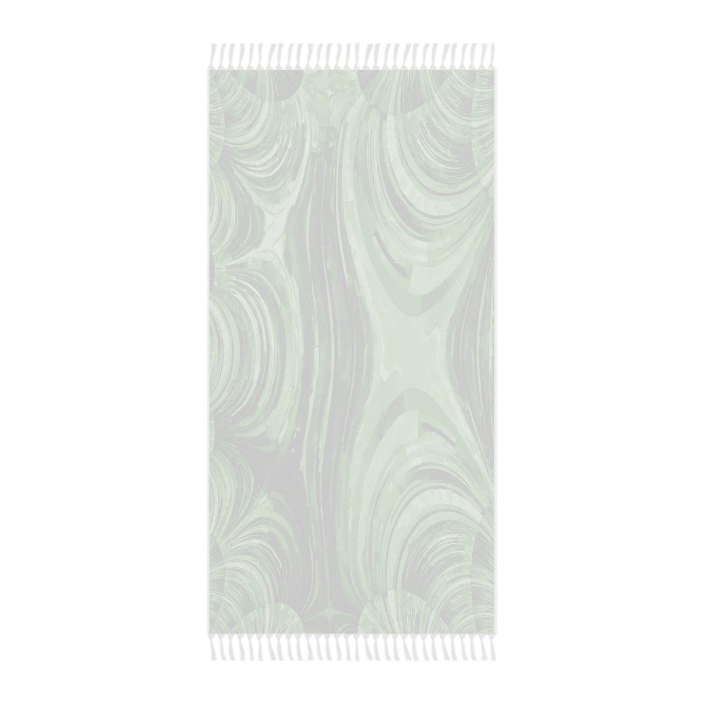 Uzi Spiral Mint Pastel 38" × 81" Boho Beach Cloth