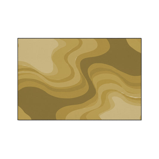 Brown Wavey 48" x 72" Heavy Duty Floor Mat