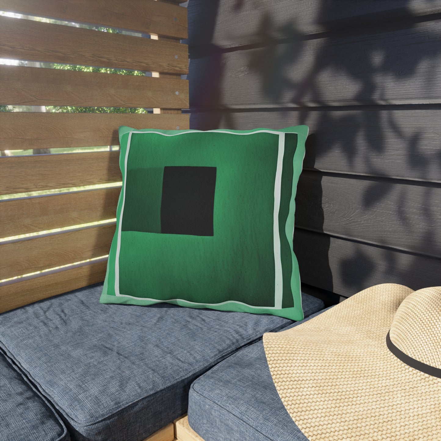 Mint Shadow 16" x 16" Outdoor Pillow