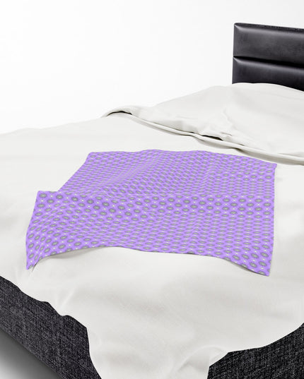 Lavender Star-crossed Bodies Velveteen Plush Blanket, 30" x 40"