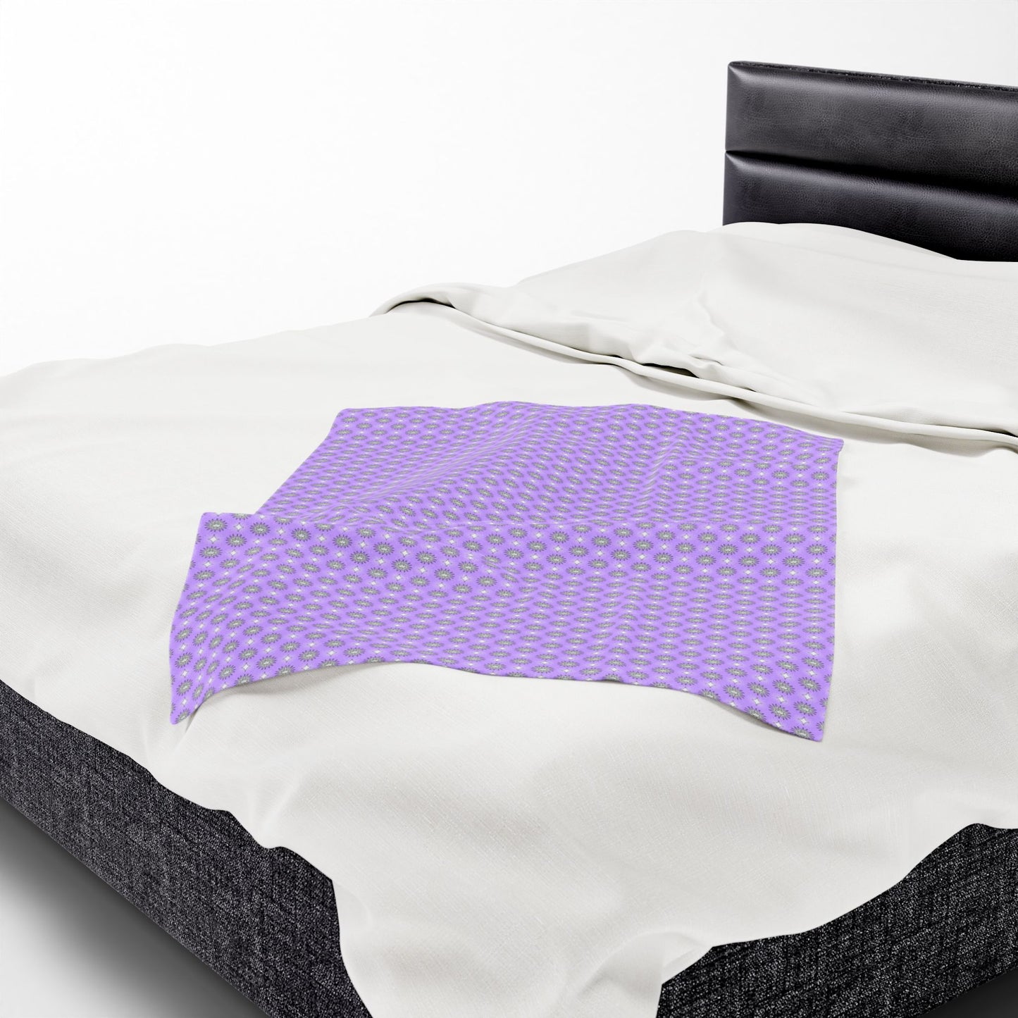 Lavender Star-crossed Bodies Velveteen Plush Blanket, 30" x 40"