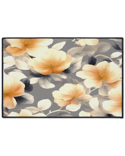 Soft Blossom Floral Bunch Heavy Duty Floor Mat, 18" x 27"