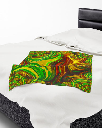 Uzi Spiral Beta Velveteen Plush Blanket, 30" x 40"