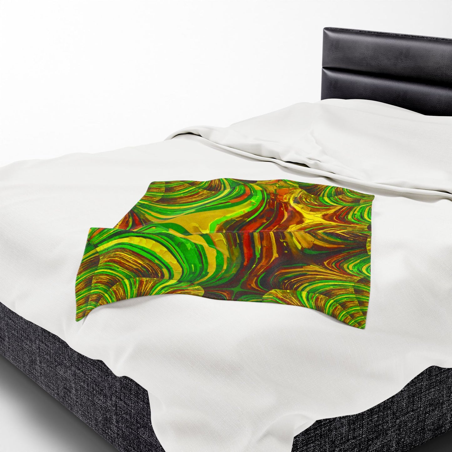 Uzi Spiral Beta Velveteen Plush Blanket, 30" x 40"