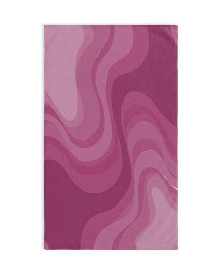 Pinky Mauve Wavey Hand Towel, 16" x 28"
