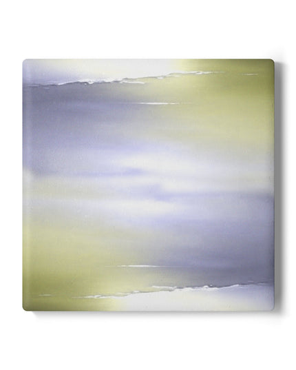Lavender Sea Golden Fog 4" x 4" Square Ceramic Coaster