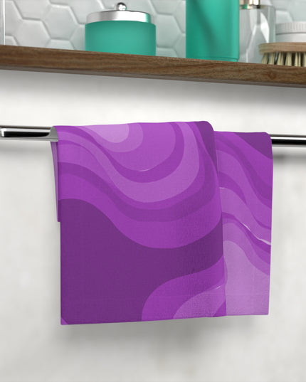 Wavey Purple Wavey 13" x 13" Face Towel
