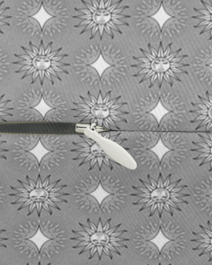 Desaturated Star-crossed Bodies Spun Polyester Lumbar Pillow, 20" x 14"