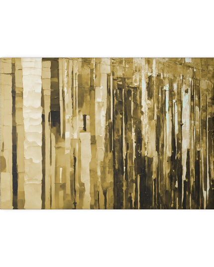 Striped Light Brown 8" x 11" Glass Cutting Board