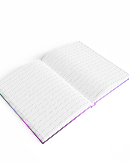 Dark Blue Green Sea Purple Fog 5" x 7" Journal - 128 Ruled Line pages