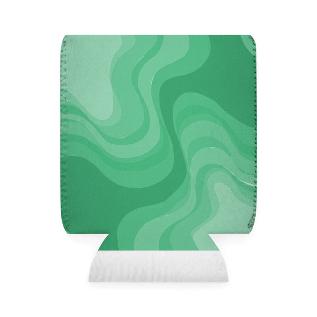 Mint Green Wavey 12 oz Can Cooler Sleeve