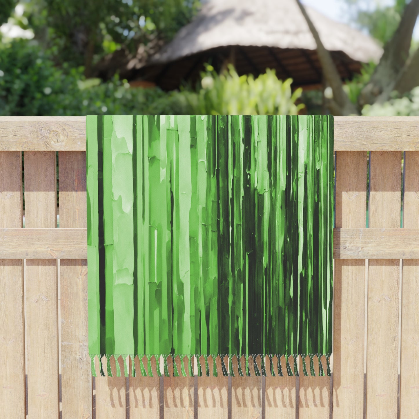 Striped Mint Pastel 38" × 81" Boho Beach Cloth