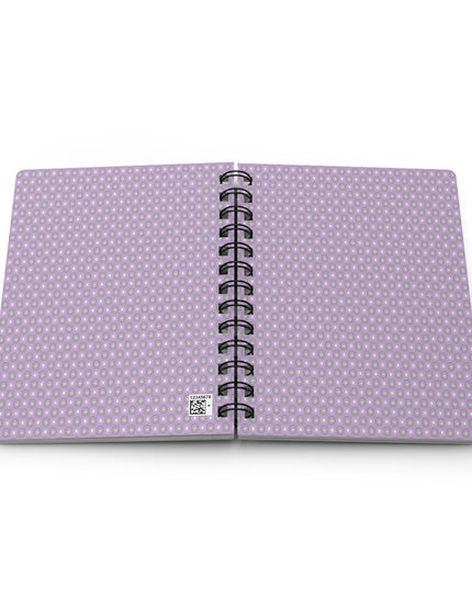 Lavender Star-crossed Bodies Spiral Bound Journal, 5" x 7" 150 pages