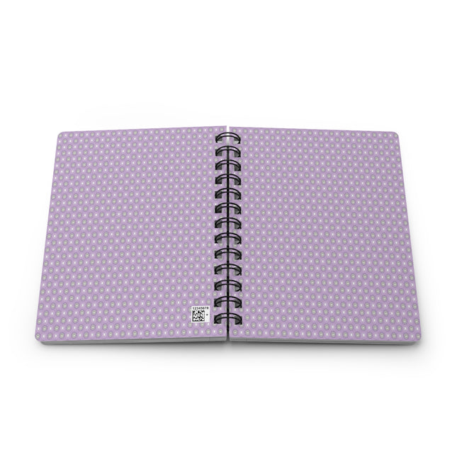 Lavender Star-crossed Bodies Spiral Bound Journal, 5" x 7" 150 pages
