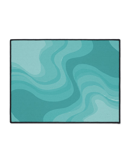 Tif Green Wavey 18" x 24" Heavy Duty Floor Mat