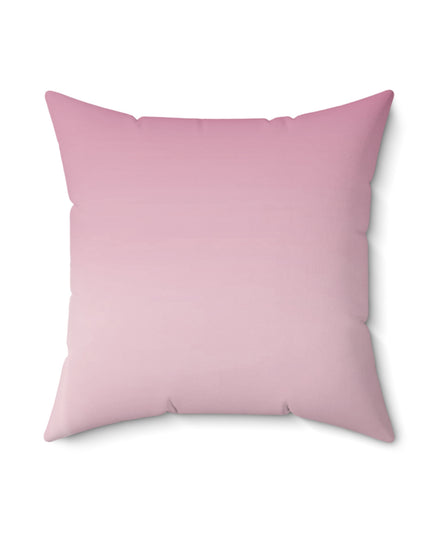Pink Blush Fade 18" x 18" Faux Suede Square Pillow