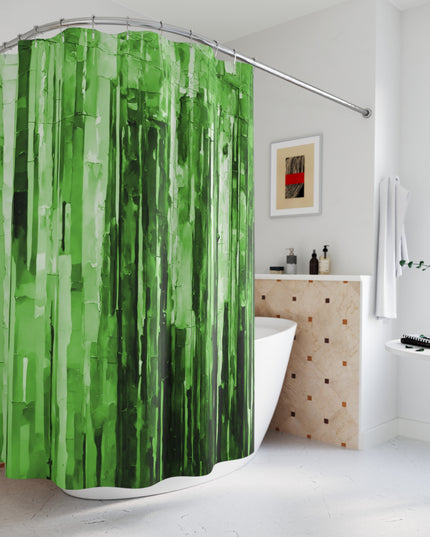 Striped Mint Pastel Shower Curtains, 71" x 74"