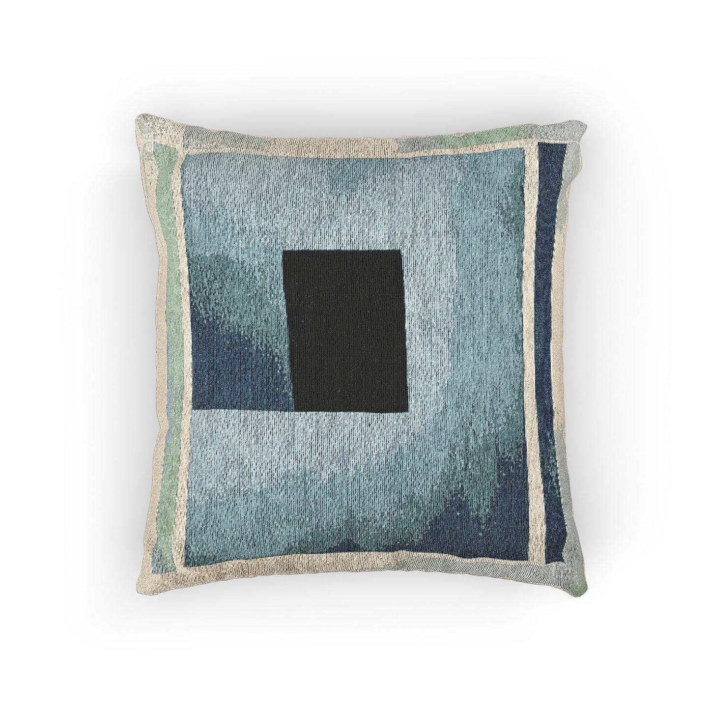 Blue Shadow Woven Pillow, 17" x 18"