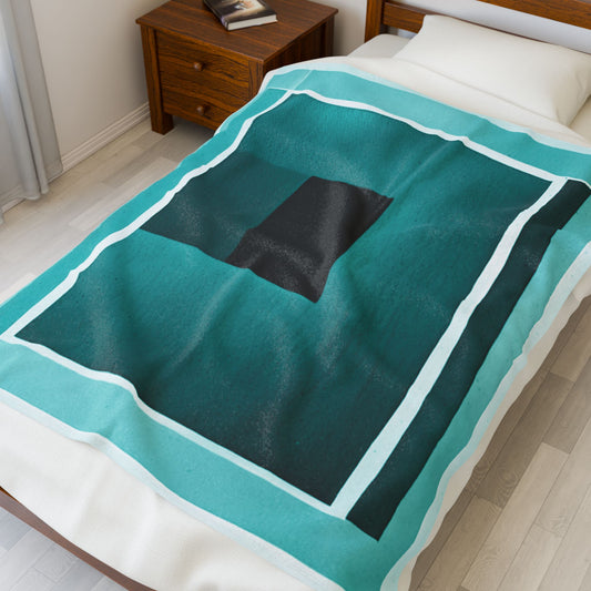 Tif Shadow Velveteen Plush Blanket, 50" x 60"