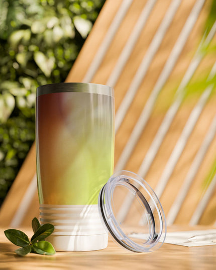 Purple Golden Fade Ringneck Tumbler, 20oz in white