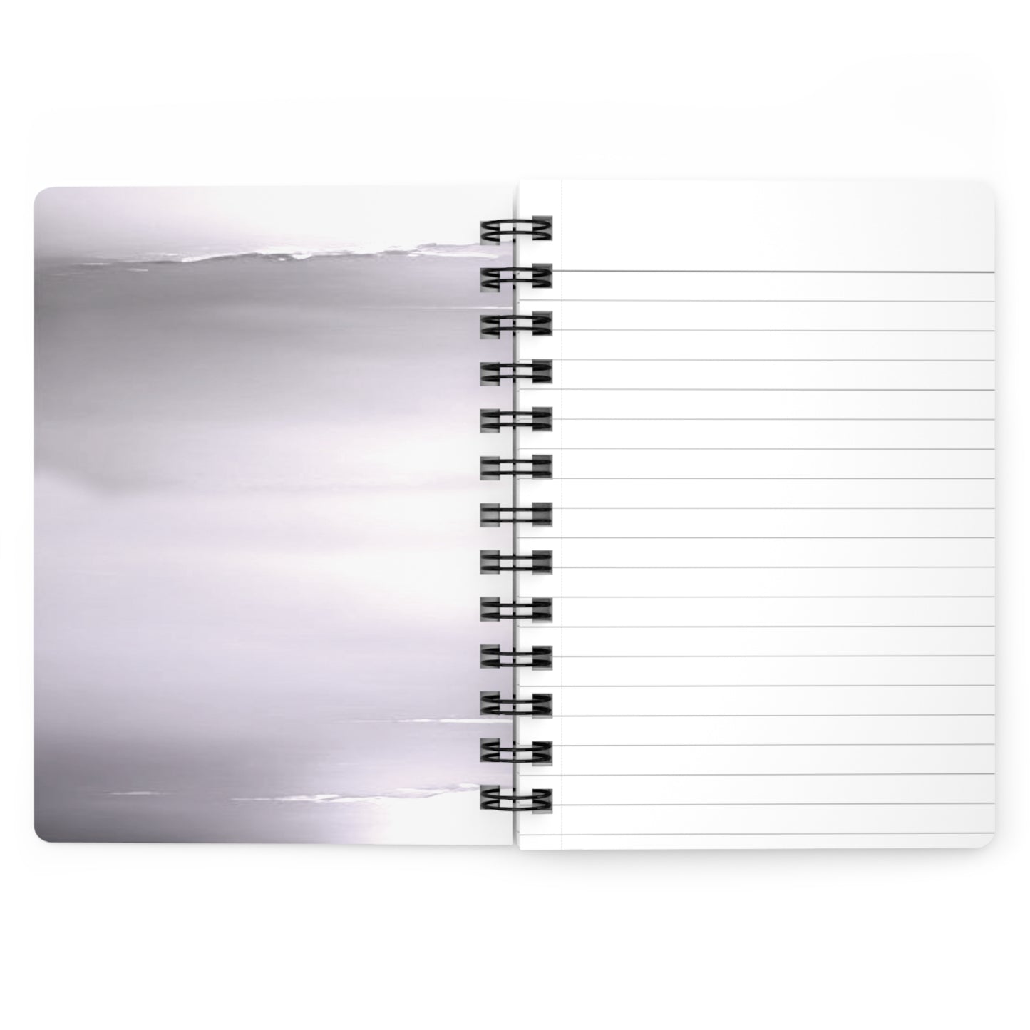 Sephia Sea Dark Fog Sea Purple Fog Spiral Bound Journal, 5" x 7" 150 pages