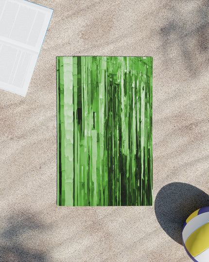Striped Mint Pastel Beach Towel, 18" x 27"