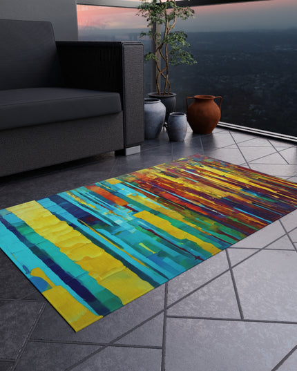 Striped Alpha 36" x 60" Outdoor Rug