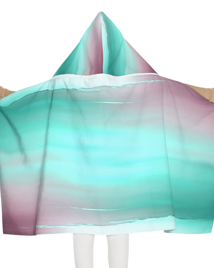 Green Sea Lavender Fog Youth Hooded Towel, 24" x 48"