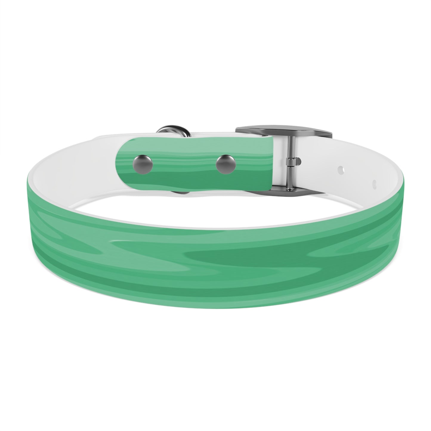 Mint Green Wavey Medium Dog Collar