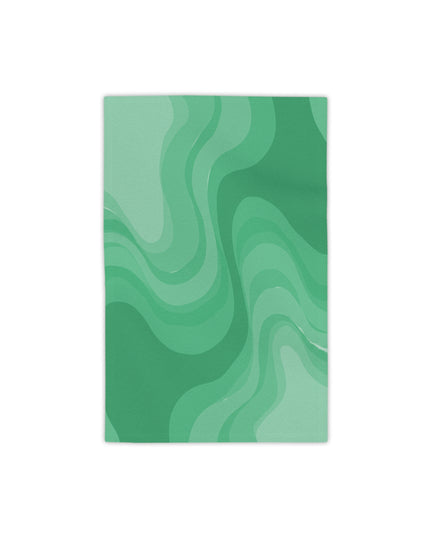 Mint Green Wavey Beach Towel, 18" x 27"