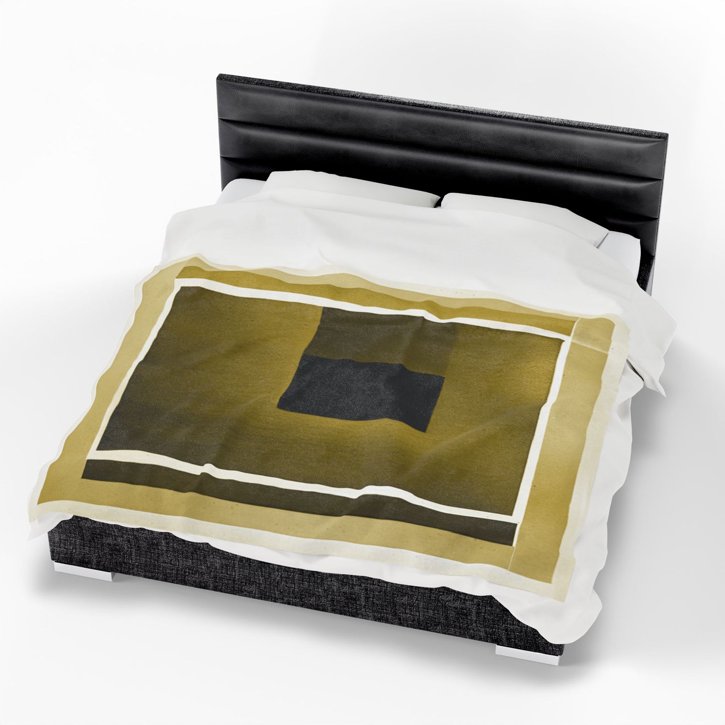 Tan Shadow Velveteen Plush Blanket, 60" x 80"